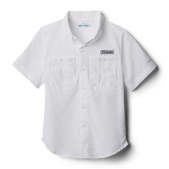 Columbia Overhemd Jongens, PFG Tamiami Short Sleeve Wit, 65GFKLTOU